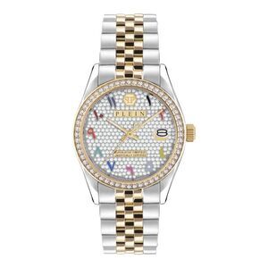 Philipp Plein Date Superlative Crystal Watch Two Tone Womens